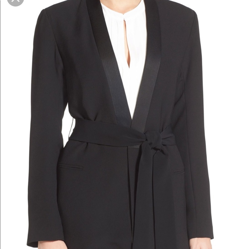 Vince Camuto Kimono Style Tie Waist Blazer